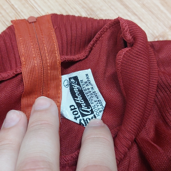 Anthony's Poly Top T-shirt | Size Large | Red - Picture 2 of 3